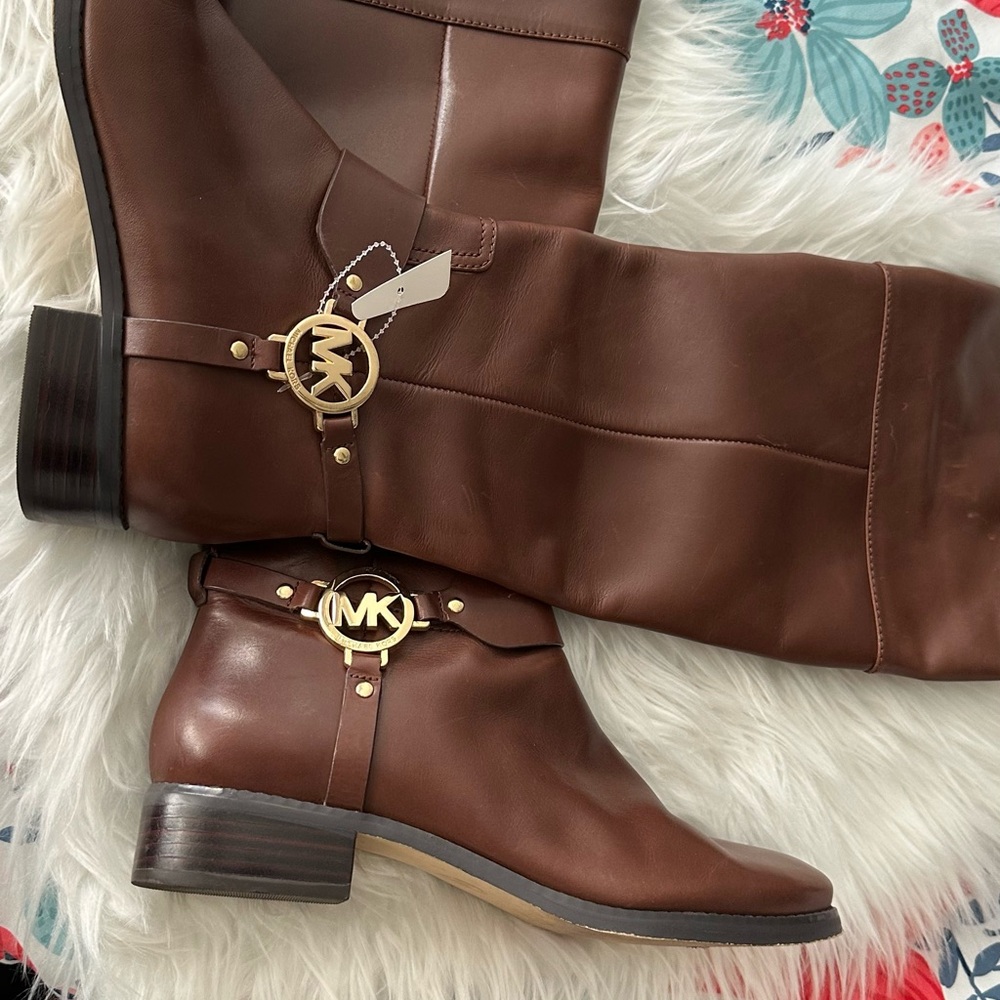Michael Kors Brown Leather Sole Footwear